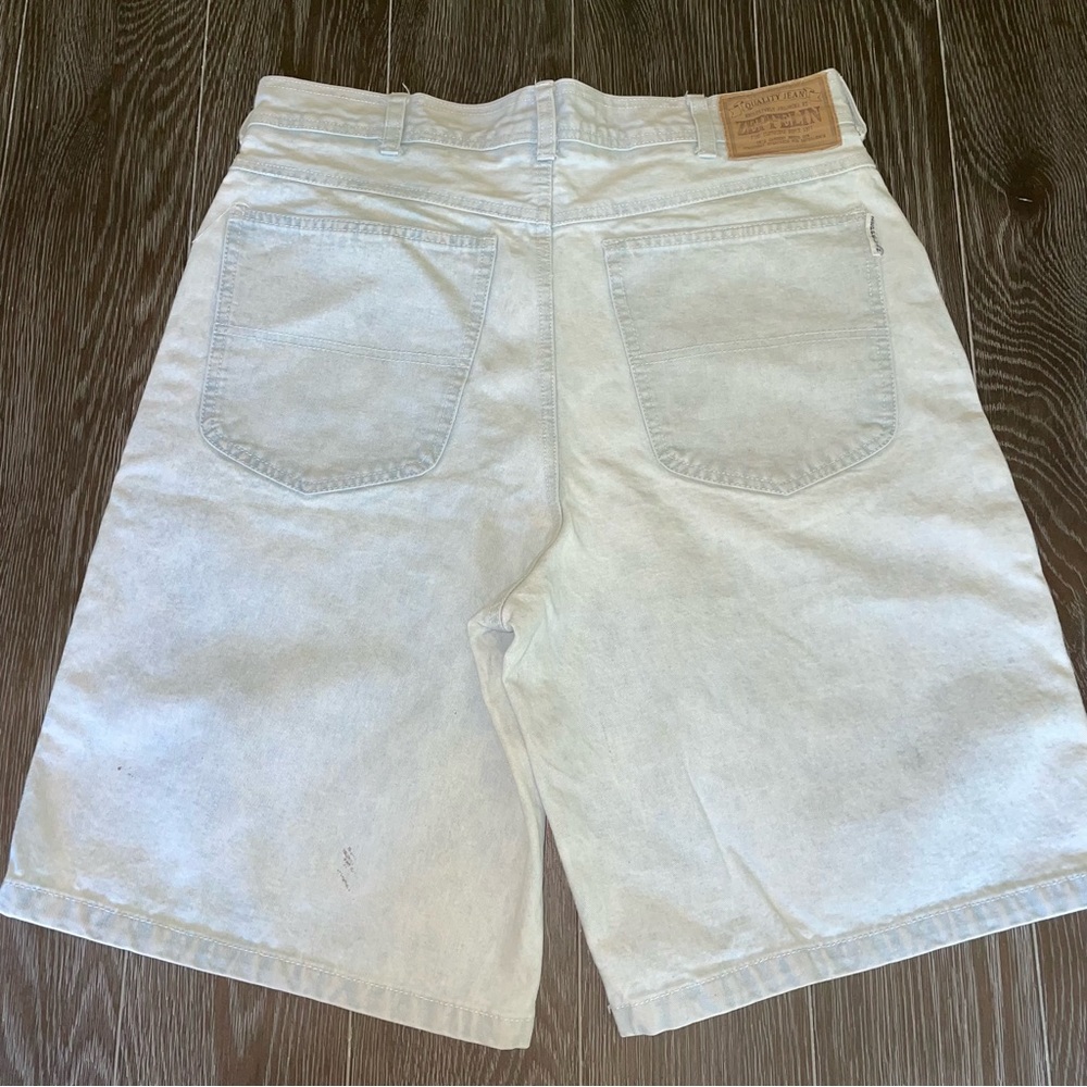 Vintage Zeppelin Denim Shorts Mens